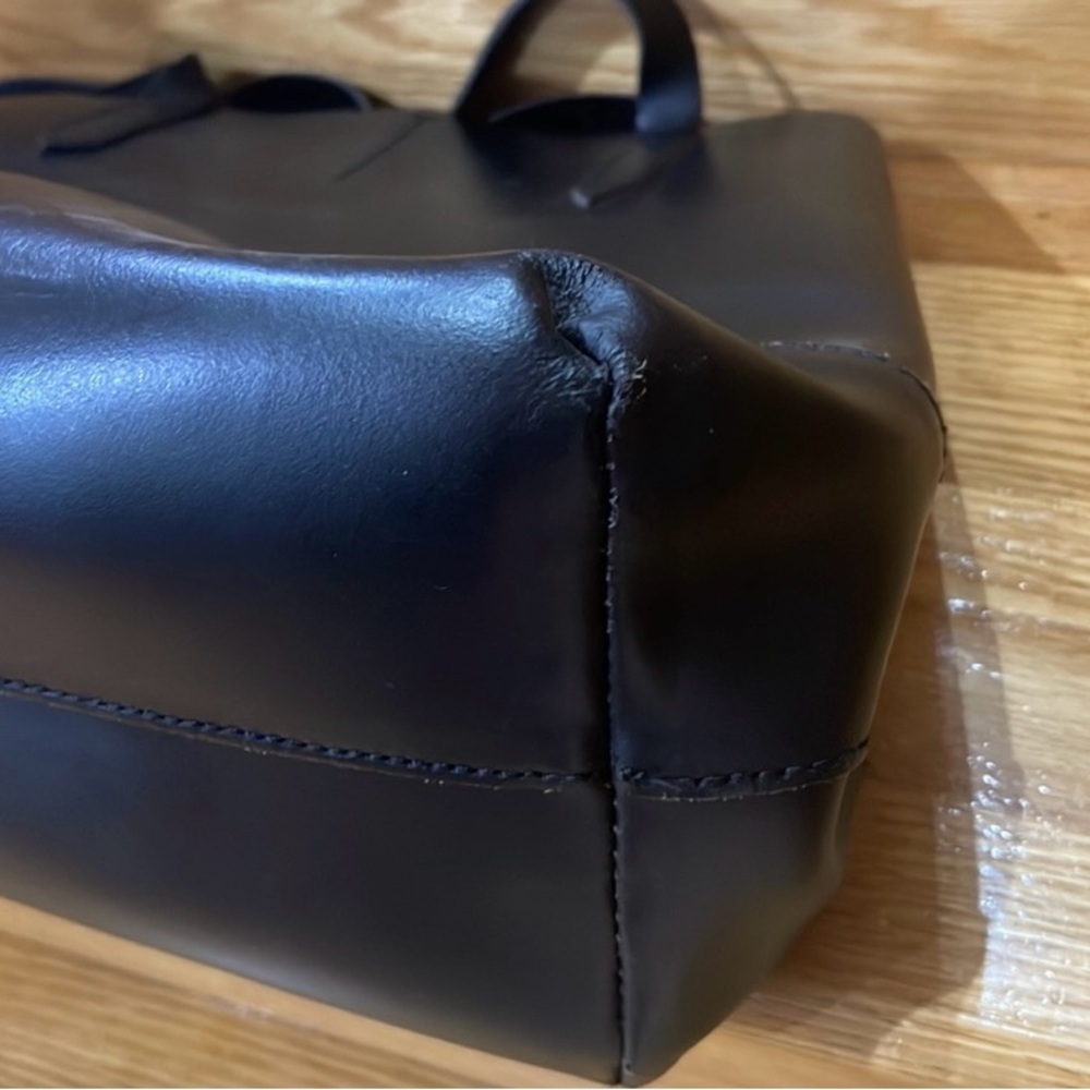 J. Crew Genuine Leather Medium Tote Bag - Picture 7 of 9